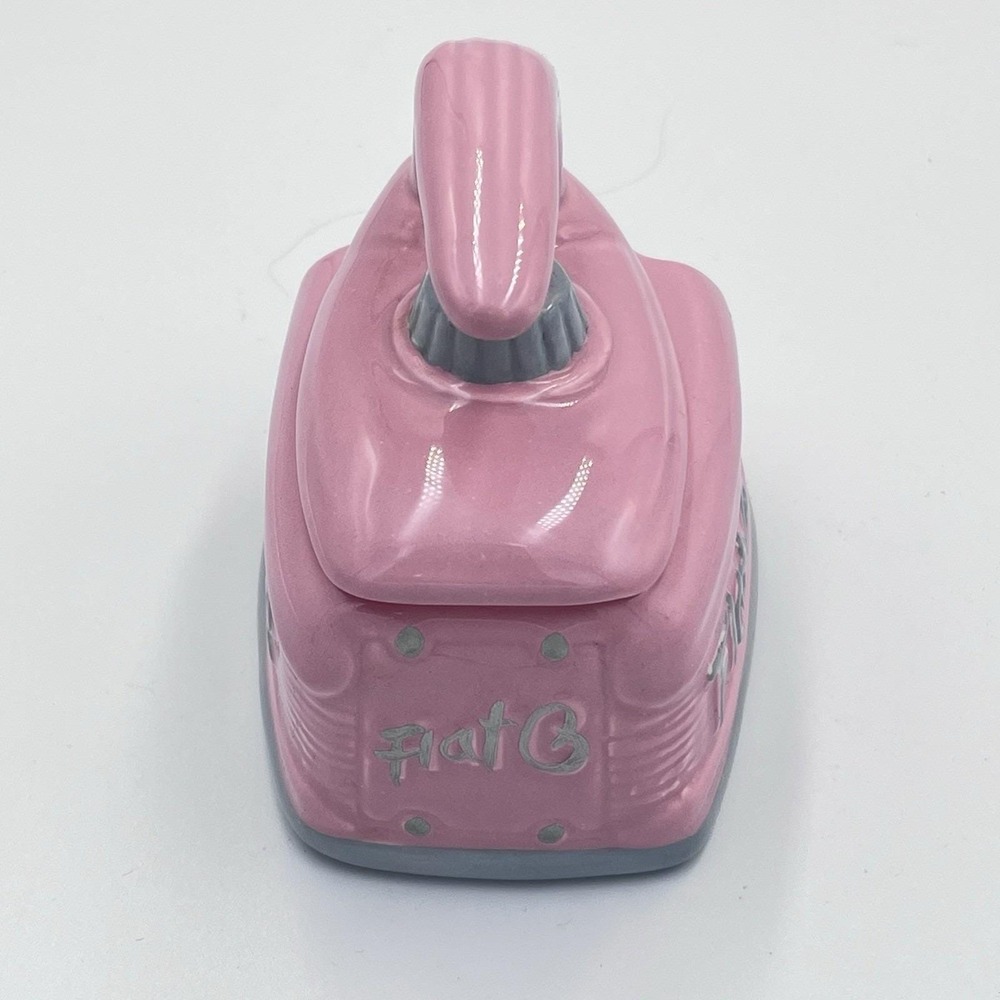 Fitz And Floyd 50's Kitchen Omnibus Pink Iron Sugar Bowl 1994 Rare - Picture 3 of 6